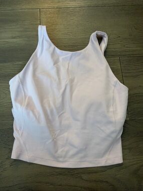 lululemon athletica Light Pink Cropped Sports Tank High neck align